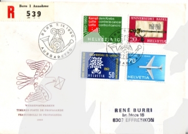 CH FDC 0692 / 0695 - 1960 00 001 ●